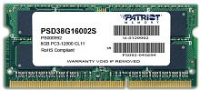 Модуль памяти SO-DIMM DDR3 Patriot Memory 8Gb Patriot PSD38G16002S