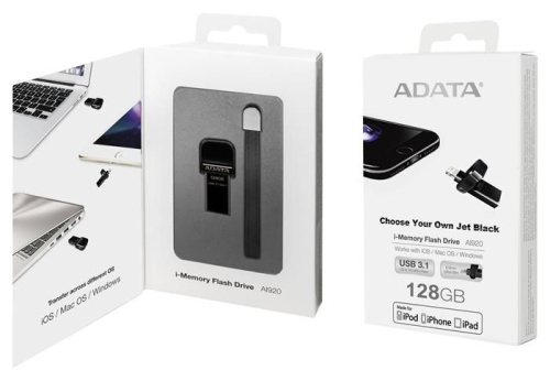 Накопитель USB flash A-DATA 128GB A-DATA i-Memory AI920 AAI920-128G-CBK фото 6