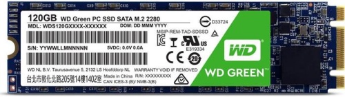 Накопитель SSD M.2 Western Digital 120Gb Green WDS120G1G0B