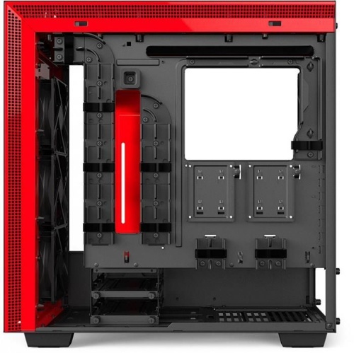 Корпус Miditower NZXT CA-H700W-BR H700i SMART MATTE BLACK/RED фото 7