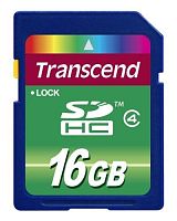 Карта памяти SDHC Transcend 16ГБ TS16GSDHC4