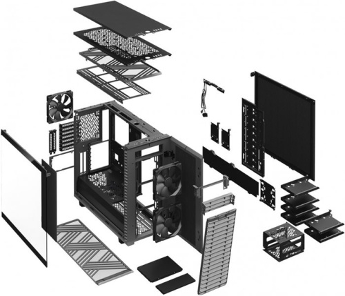 Корпус Miditower Fractal Design Define 7 Grey Light TG фото 7