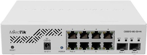 Коммутатор Mikrotik CSS610-8G-2S+IN