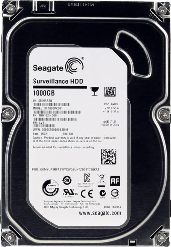 Жесткий диск SATA HDD Seagate 1000ГБ ST1000VX001 Survillance HDD