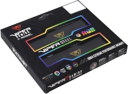 Модуль памяти DDR4 Patriot Memory 32Gb (2x16Gb) PVSR432G360C0K Viper Steel RGB Gaming RTL фото 5
