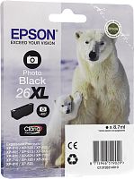 Оригинальный струйный картридж Epson T2631 (черный фото) 26XL C13T26314010