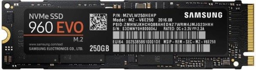 Накопитель SSD M.2 Samsung 250ГБ 960 EVO M.2 MZ-V6E250BW