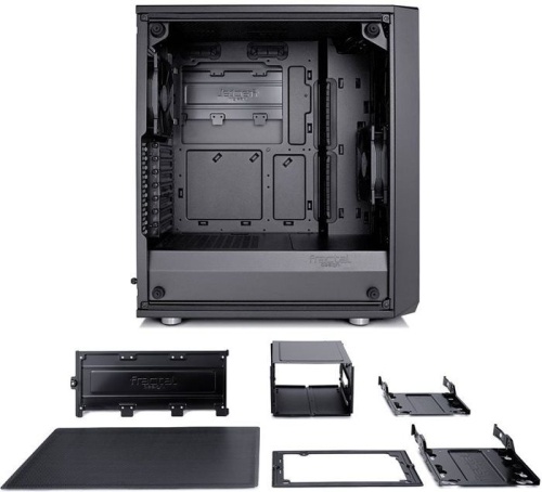 Корпус Miditower Fractal Design Meshify C Blackout TG черный FD-CA-MESH-C-BKO-TG фото 12