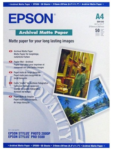 Бумага для фото-печати Epson Archival Matte Paper S041342