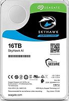 Жесткий диск SATA HDD Seagate 16TB SkyHawk Al Surveillance ST16000VE002