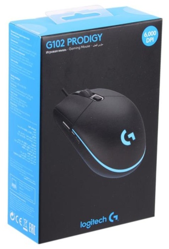 Игровая мышь Logitech G102 Prodigy черный 910-004939 фото 6