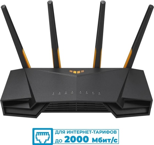 Роутер Wi-Fi ASUS TUF-AX3000 черный фото 2