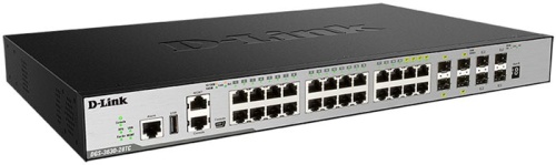 Коммутатор управляемый D-Link DGS-3630-28TC/A2ASI 24G 4SFP+ фото 2