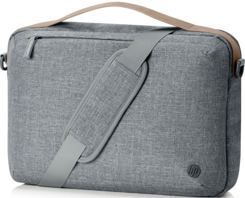 Сумка для ноутбука Hewlett Packard RENEW Topload серый/коричневый пластик (1A213AA) фото 2 Сумка для ноутбука Hewlett Packard RENEW Topload серый/коричневый пластик (1A213AA) фото 2