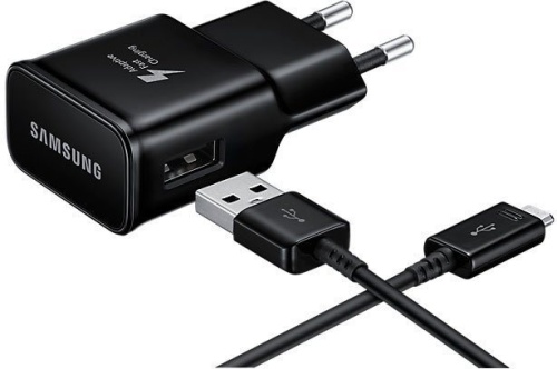 Адаптер питания USB Samsung EP-TA20EBECGRU черный