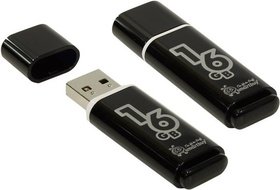  USB flash Smart Buy 16Gb Glossy Black USB 2.0 (SB16GBGS-K)