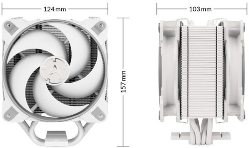 Кулер для процессора Arctic Cooling Freezer 34 eSports DUO - Grey/White (ACFRE00074A) фото 2 Кулер для процессора Arctic Cooling Freezer 34 eSports DUO - Grey/White (ACFRE00074A) фото 2