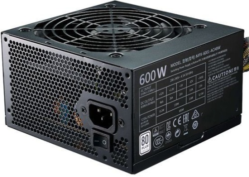 Блок питания Cooler Master 600W MasterWatt Lite 600 MPX-6001-ACABW-ES фото 5