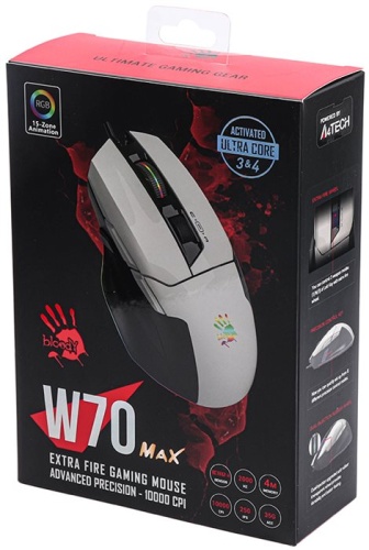 Мышь A4Tech Bloody W70 Max белый/черный W70 MAX ( PANDA WHITE) фото 9