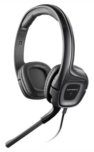 Гарнитура Plantronics A355 черный/серый 2м мониторы оголовье 79730-05