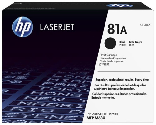 Оригинальный лазерный картридж Hewlett Packard 81A Black LaserJet (CF281A)