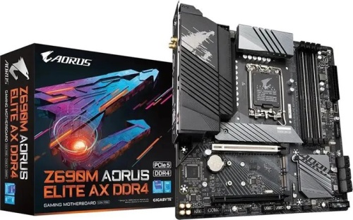 Мат. плата Socket1700 GIGABYTE Z690M AORUS ELITE AX DDR4 фото 3