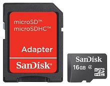 Карта памяти Micro SDHC SanDisk 16ГБ Mobile SDSDQM-016G-B35A