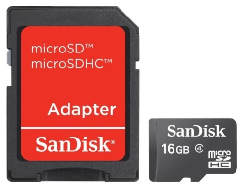 Карта памяти Micro SDHC SanDisk 16ГБ Mobile SDSDQM-016G-B35A