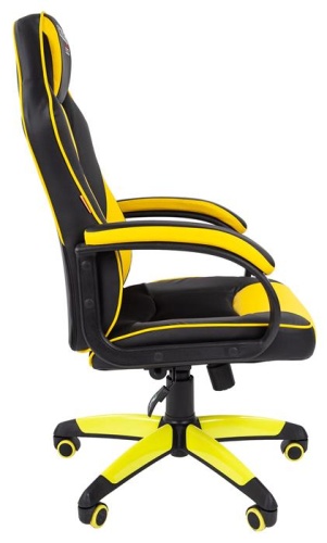 Игровое кресло Chairman game 16 чёрный/жёлтый 00-07028514 фото 3