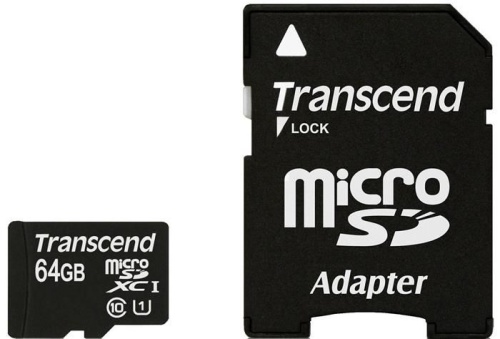 Карта памяти micro SDXC Transcend 64ГБ TS64GUSDU1 Карта памяти micro SDXC Transcend 64ГБ TS64GUSDU1