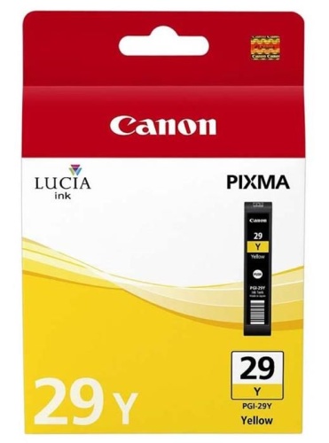 Оригинальный струйный картридж Canon PGI-29 Y Yellow 4875B001 Оригинальный струйный картридж Canon PGI-29 Y Yellow 4875B001