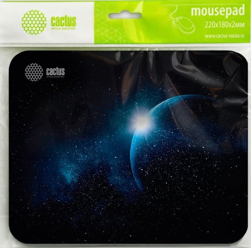 Коврик Cactus Space Мини черный CS-MP-P04XS фото 3