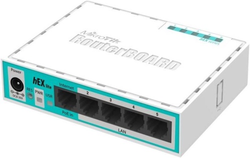 Маршрутизатор WiFI Mikrotik hEX lite RB750R2