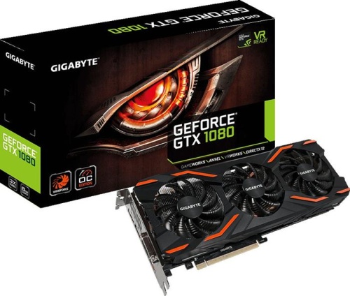 Видеокарта PCI-E GIGABYTE 8192ГБ GTX1080 8GB GDDR5X GV-N1080WF3OC-8GD фото 6