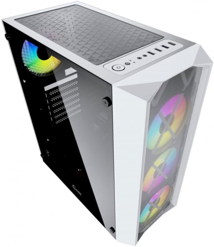 Корпус Miditower PowerCase Rhombus X4 White (CMRMW-L4) фото 3