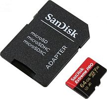 Карта памяти micro SDXC SanDisk 64Gb Extreme SDSQXCG-064G-GN6MA