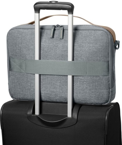 Сумка для ноутбука Hewlett Packard RENEW Topload серый/коричневый пластик (1A213AA) фото 4 Сумка для ноутбука Hewlett Packard RENEW Topload серый/коричневый пластик (1A213AA) фото 4