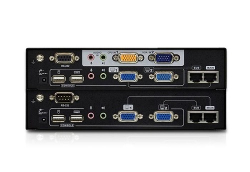 Удлинитель KVM ATEN USB DUAL VIEW KVM EXTENDER WITH DESKEW CE775-AT-G фото 2