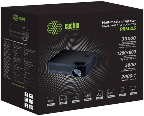 Проектор Cactus CS-PRM.05B.WXGA-A фото 4 Проектор Cactus CS-PRM.05B.WXGA-A фото 4