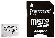 Карта памяти Micro SDHC Transcend 16Gb TS16GUSD300S-A