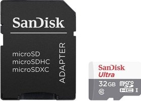  Micro SDHC SanDisk 32GB UHS-I W/A SDSQUNS-032G-GN3MA