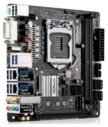 Мат. плата Socket1151 ASRock H270M-ITX/AC фото 2