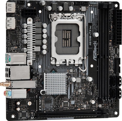 Мат. плата Socket1700 ASRock H610M-ITX/AC фото 3