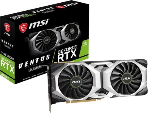 Видеокарта PCI-E MSI 11264Mb RTX 2080 Ti VENTUS GP RTX 2080 TI VENTUS GP фото 5