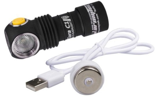 Фонарь Armytek Tiara C1 Pro XP-L Magnet USB (теплый свет) + 18350 Li-Ion F05301SW фото 6