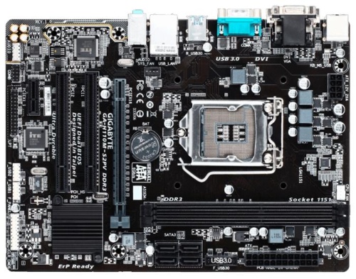 Мат. плата Socket1151 GIGABYTE GA-H110M-S2PV DDR3