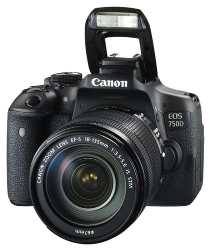 Цифровой фотоаппарат Canon EOS 750D черный 0592C009 фото 2