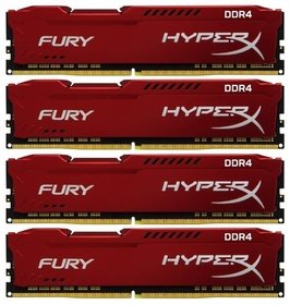   DDR4 Kingston 32Gb (4x8Gb KIT) HyperX Fury (HX429C17FR2K4/32)