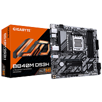 GIGABYTE B840M DS3H, AM5, B840, 4*DDR5, 4*SATA, 2*M.2, 2*USB 3.2, 4*USB 2.0, Type-C, 1*PCIx16, 1*PCIx1, 2*DP+HDMI, mATX