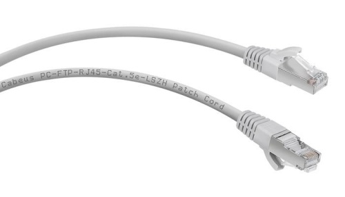 Патчкорд UTP Cabeus PC-FTP-RJ45-Cat.5e-0.5m-LSZH